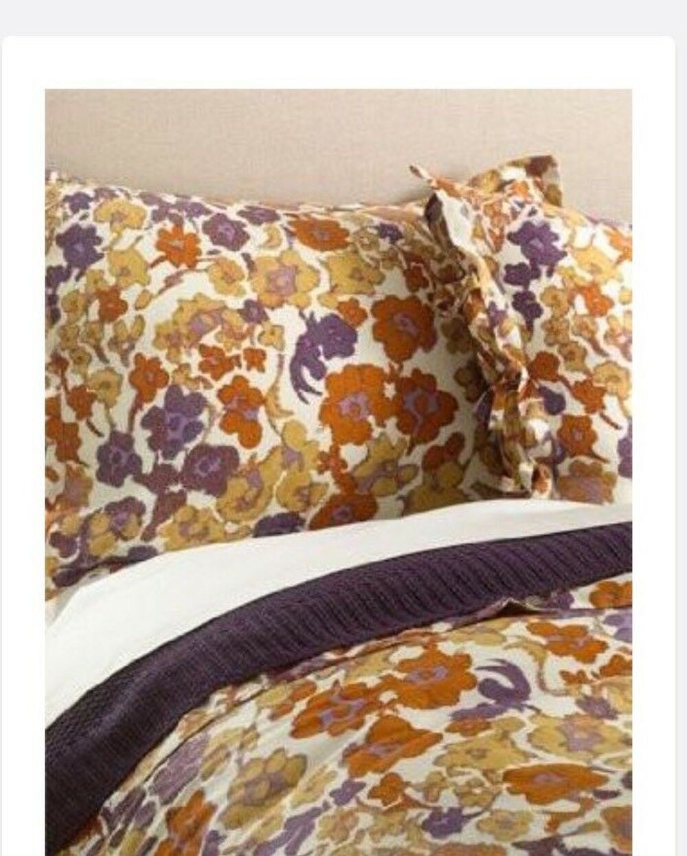Diane von Furstenberg King Size Spanish Leopard Floral Pillow Sham Case DVF
